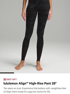 lululemon athletica Align High-Rise Legging - Black Camo Print